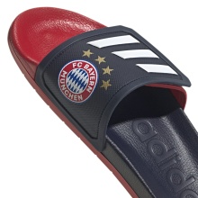 adidas Badeschuhe Adilette TND Bayern München (Klettverschluss, Cloudfoam Zwischensohl) navyblau/rot
